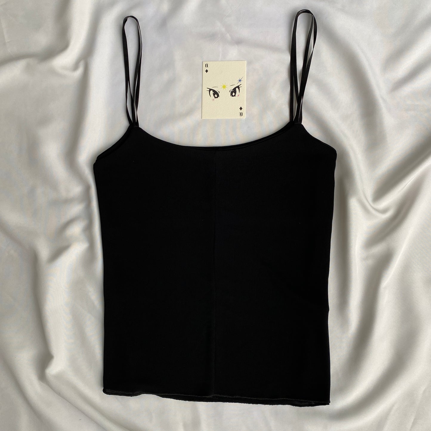 BLACK CAMI TOP (Bust : 30-36, Upper Waist : 28-34)