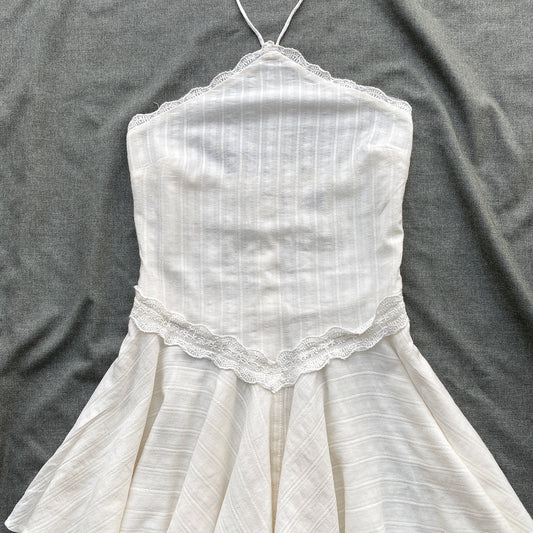 WHITE HALTER DRESS FROM ZARA (Sizes available)
