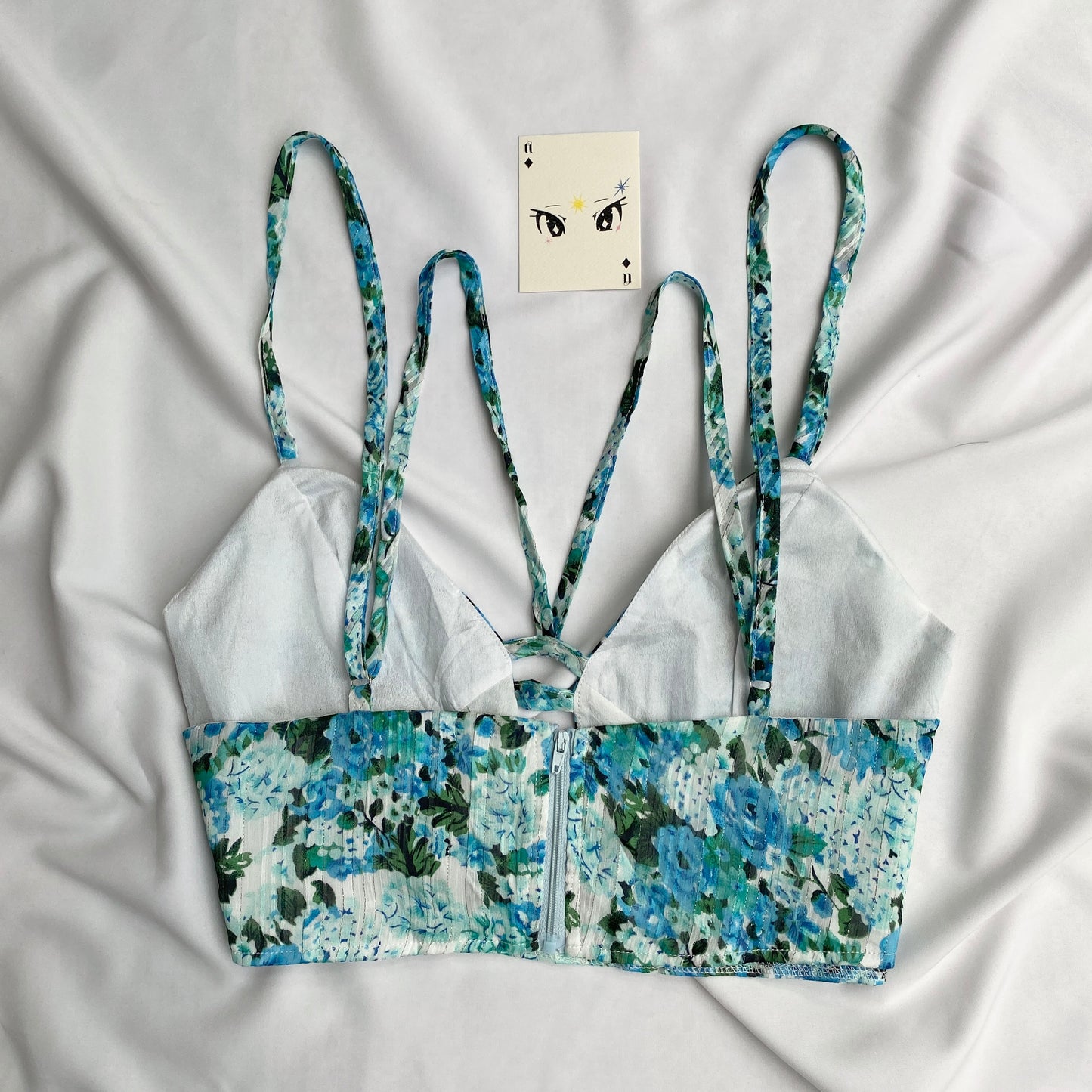 BLUE TOP FROM NASTYGAL (Bust : 34-36, Upper Waist : 32-34)