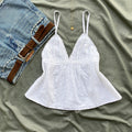 WHITE EYELET TOP (Sizes available)