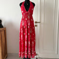 RED HALTER MAXI DRESS (Multiple sizes available)
