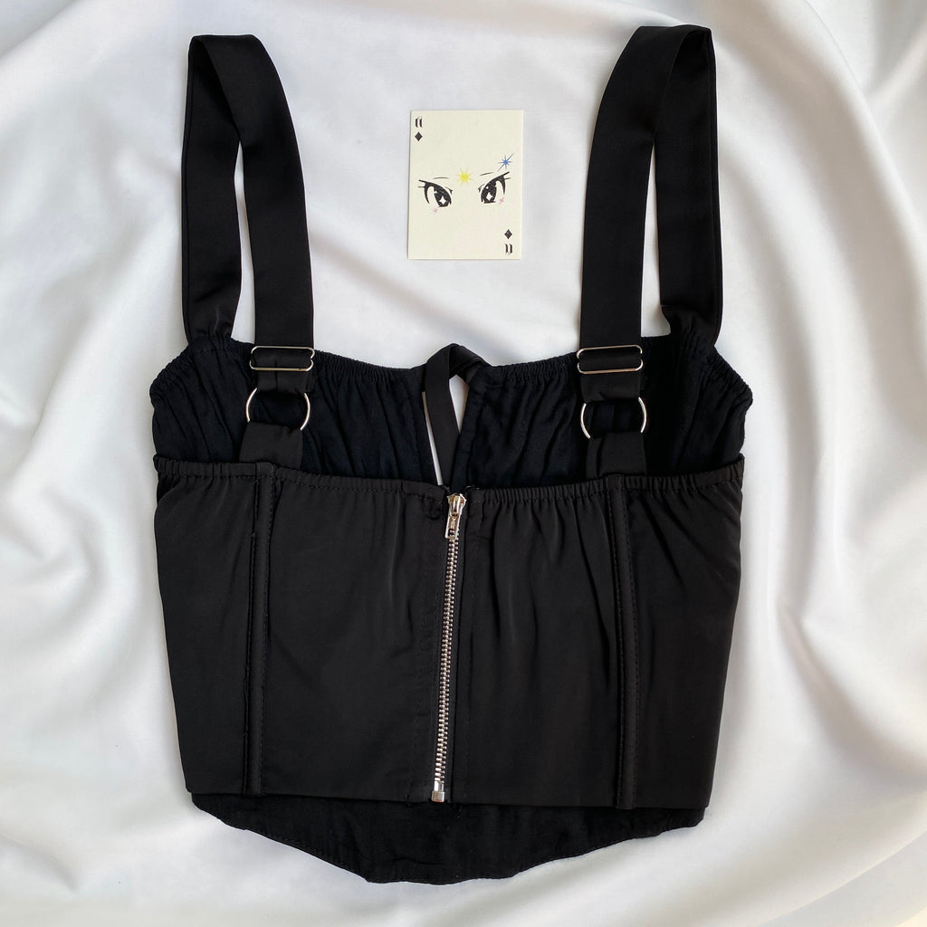 BLACK CORSET (Bust : 34-36, Upper Waist : 28-30)