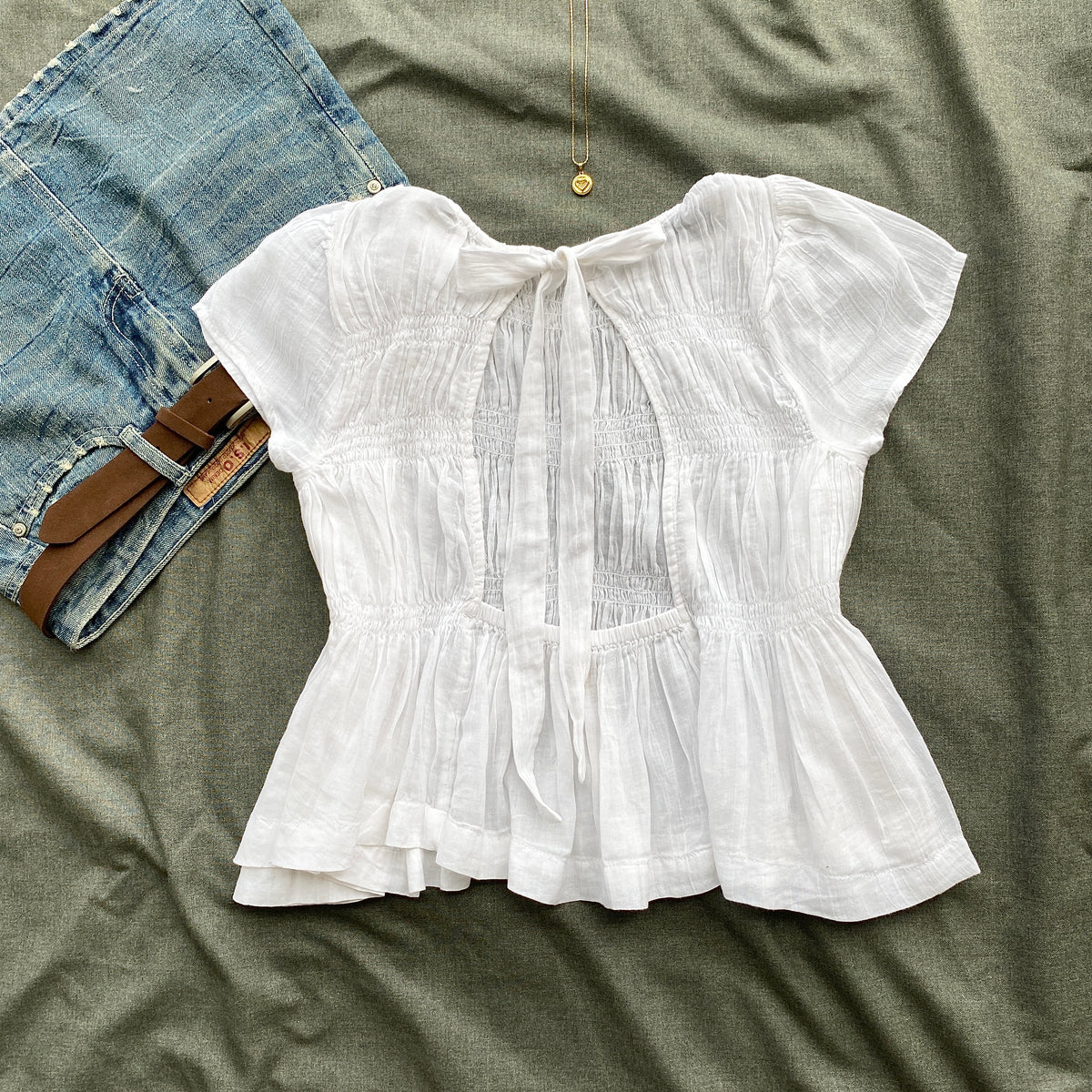 WHITE TOP FROM FREE PEOPLE (Sizes available)