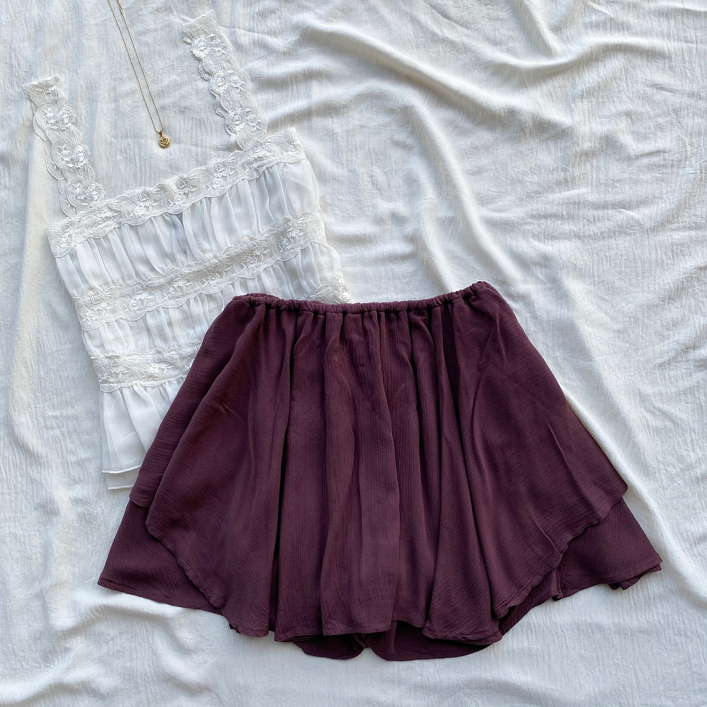 BROWN SKORT FROM FREE PEOPLE (M)