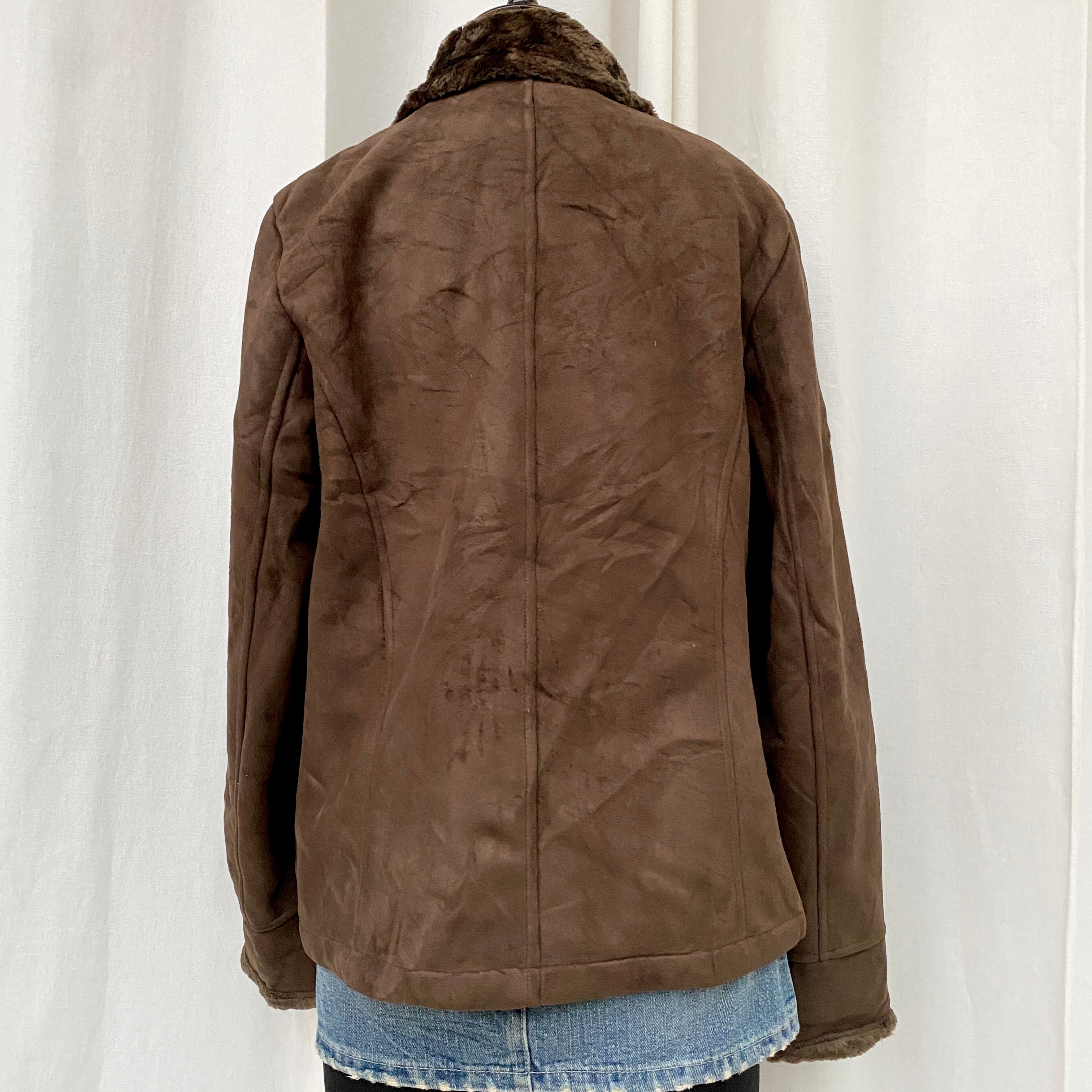 BROWN SUEDE JACKET (Fits M/L)
