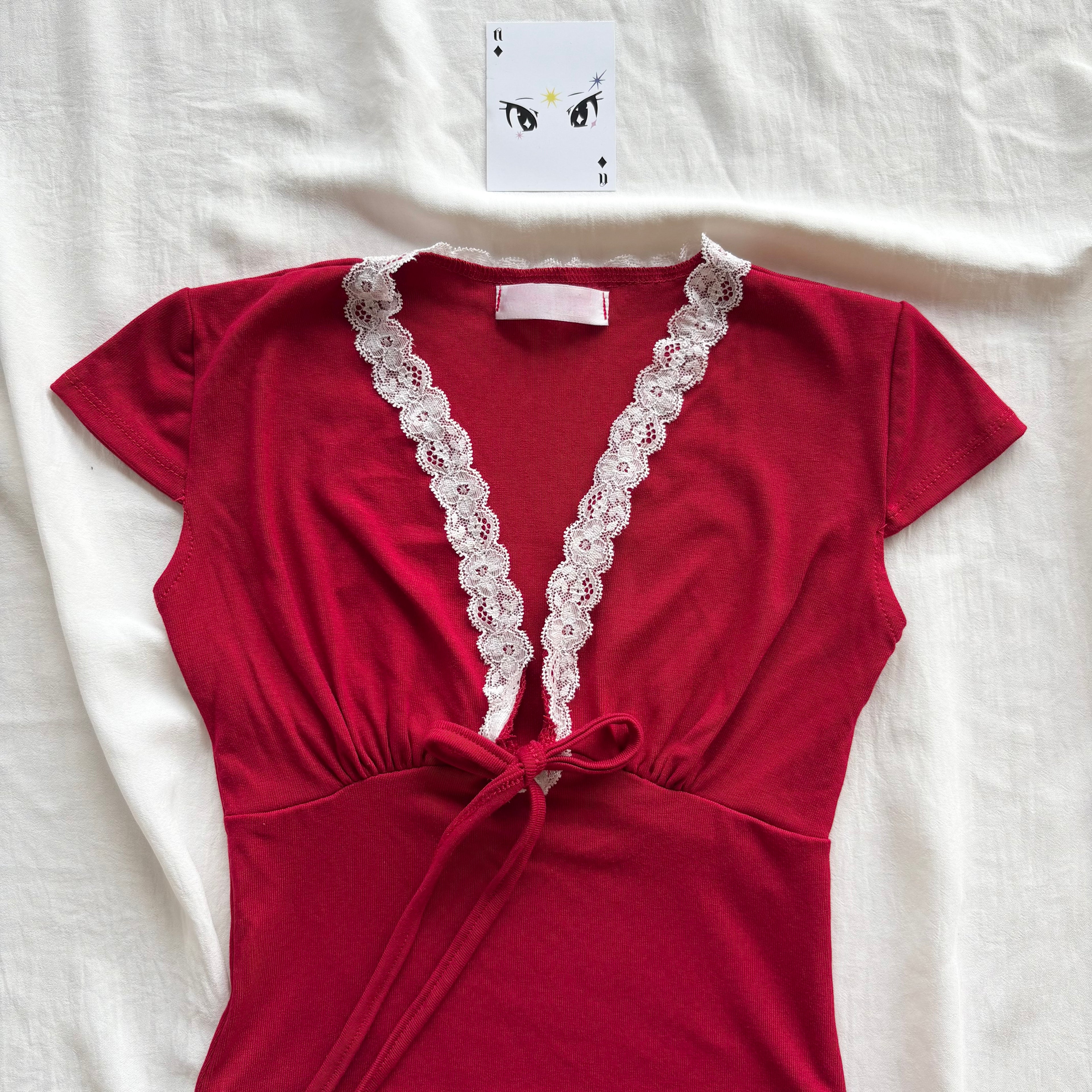 RED TOP (Bust : 28-32, Upper Waist : 22-26)