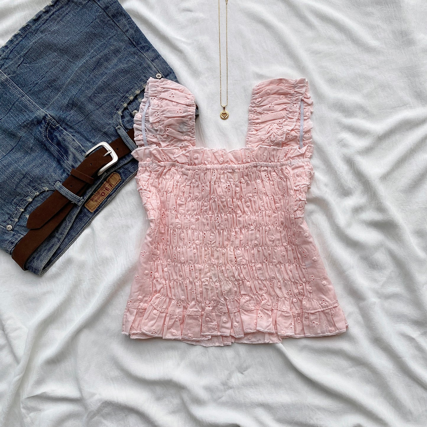 MIMI TOP IN PINK (Bust : 28-34, Upper Waist : 23-29)