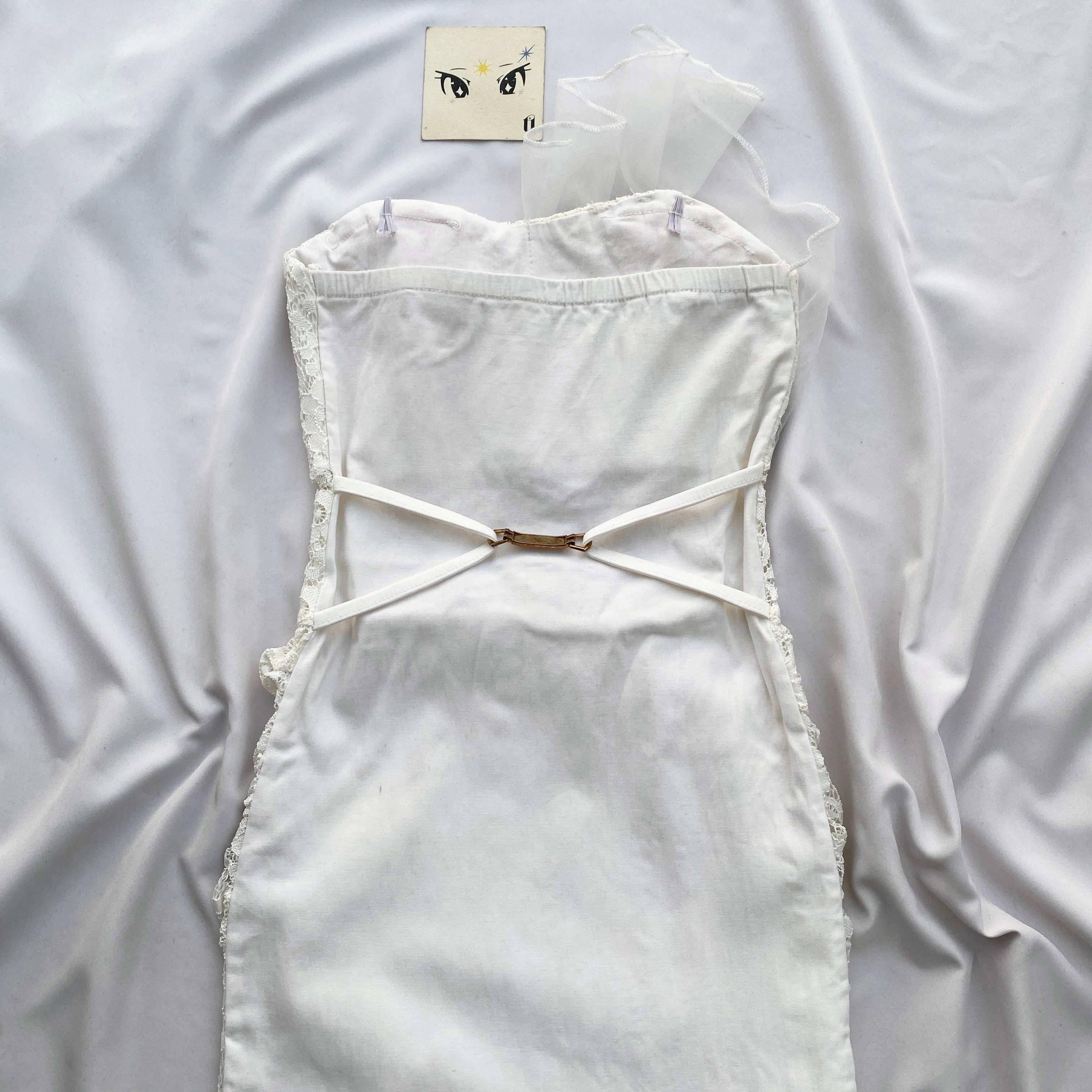 WHITE DRESS (Bust : 28-32, Upper Waist : 22-25)