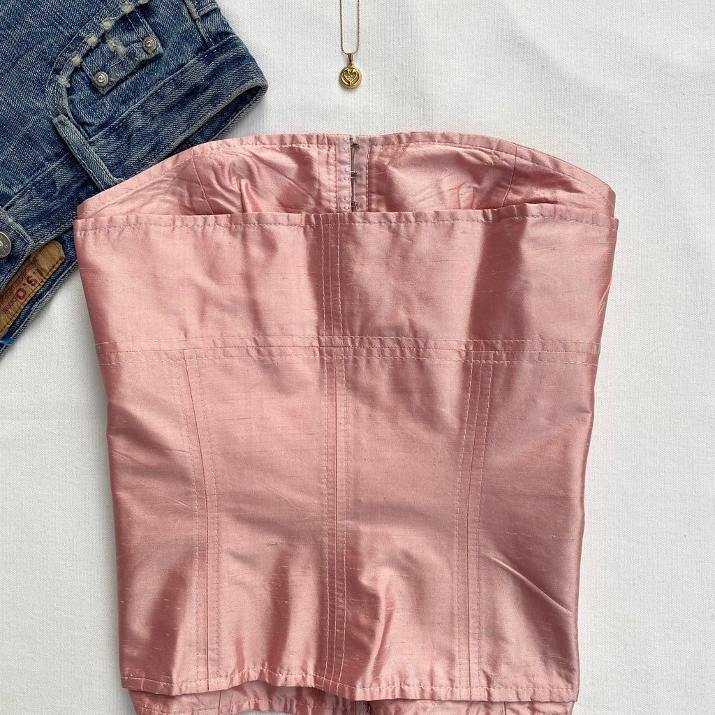 PINK CORSET (Bust : 32-34, Upper Waist : 26-28)