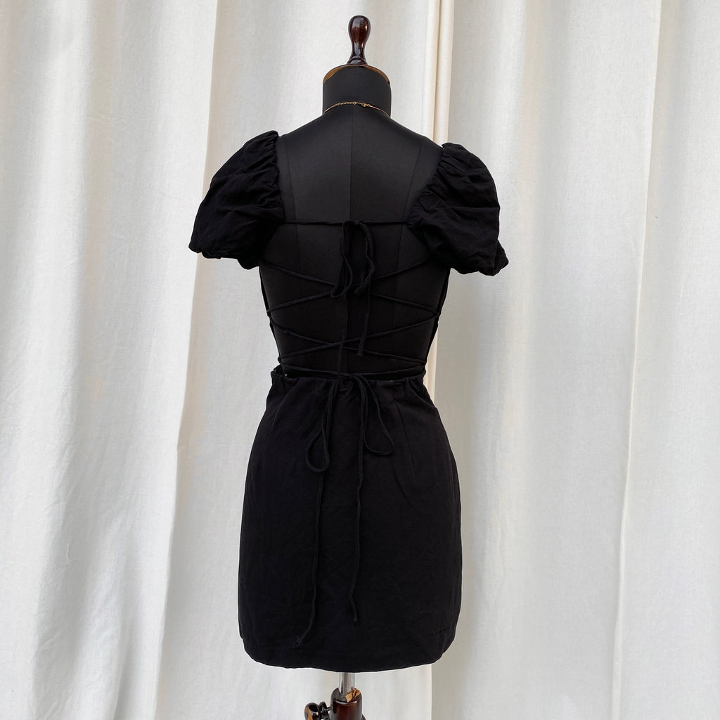 BLACK DRESS FROM ZARA (Bust : 32-34, Upper Waist : 26-28)