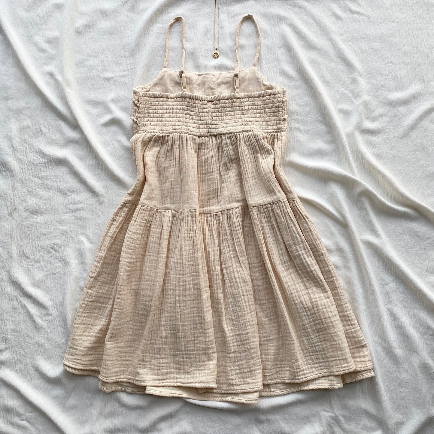 SHELL DRESS IN CREAM (Sizes available)