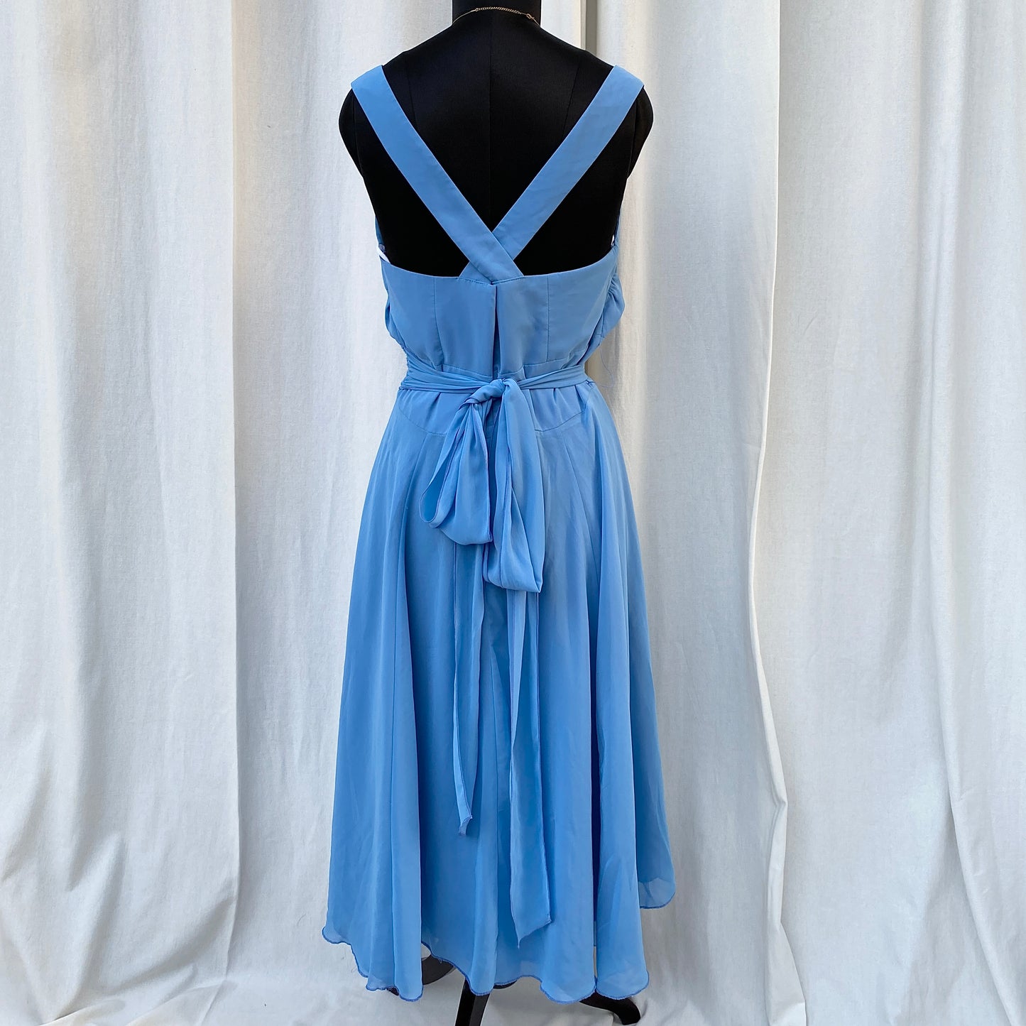 BLUE MAXI DRESS (Bust : 34-38, Upper Waist : 28-30)