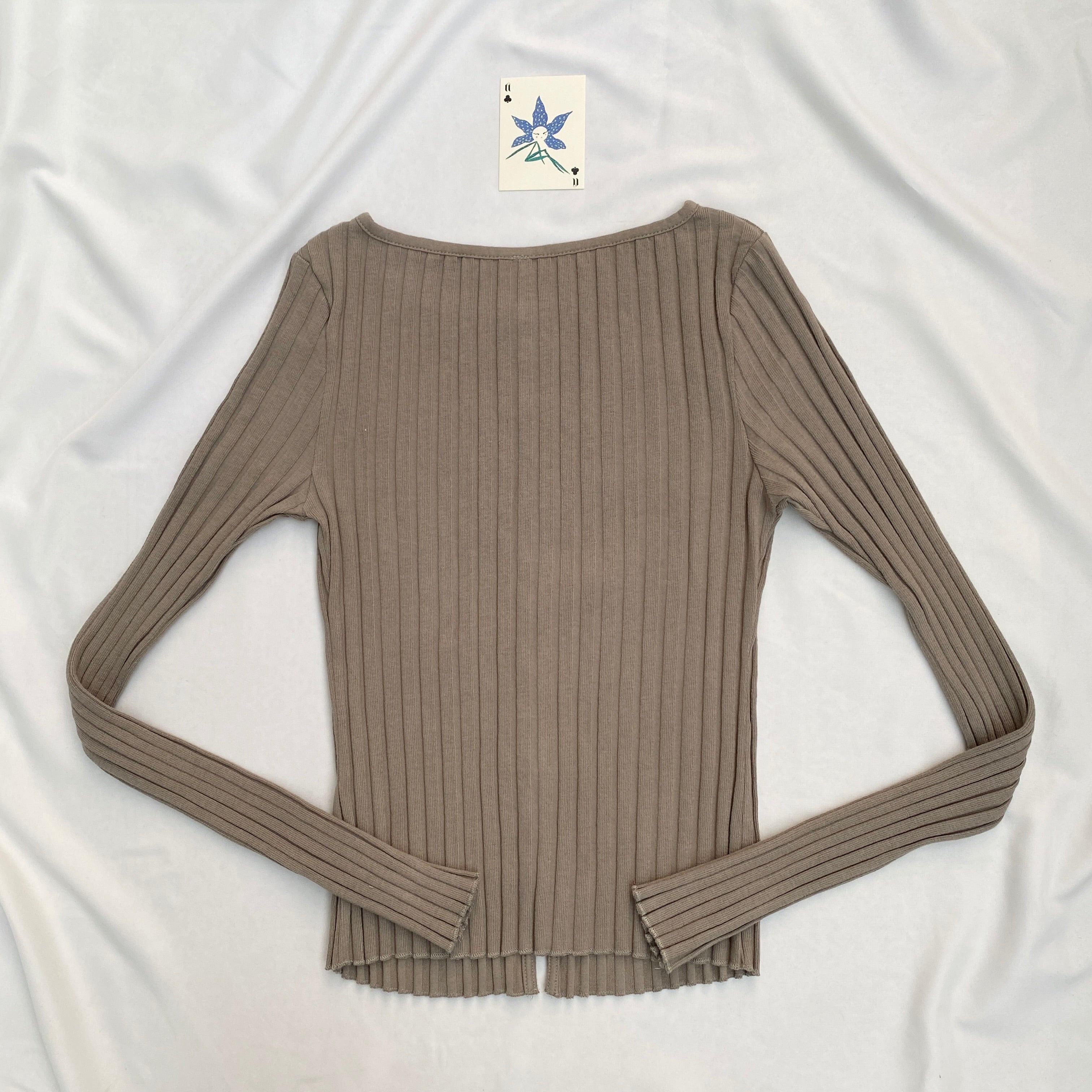 GREY GREEN CARDIGAN FROM FREE PEOPLE (Bust : 30-34, Upper Waist : 24-28)