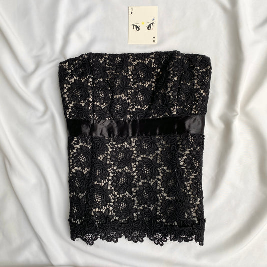 BLACK LACE CORSET FROM NEXT (Bust : 32-34, Upper Waist : 26-28)