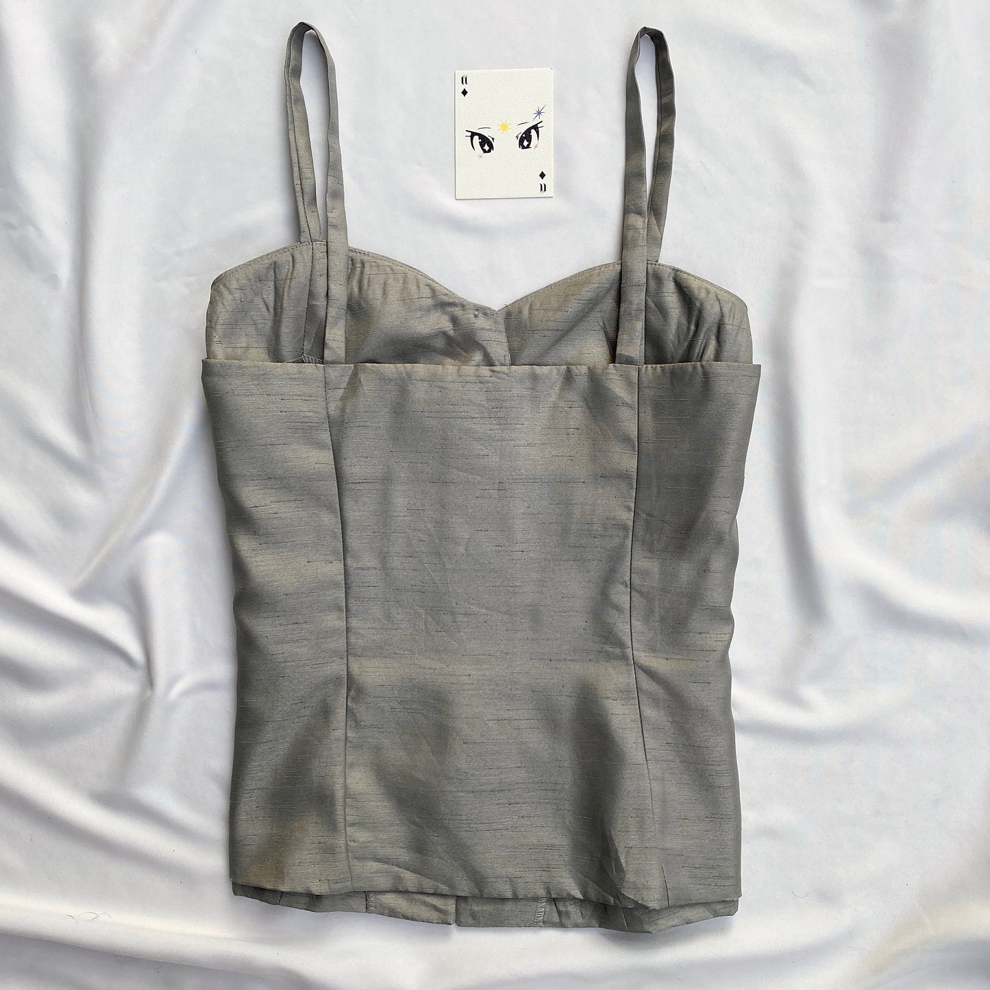 GREY CORSET (Bust : 34-36, Upper Waist : 30-32)