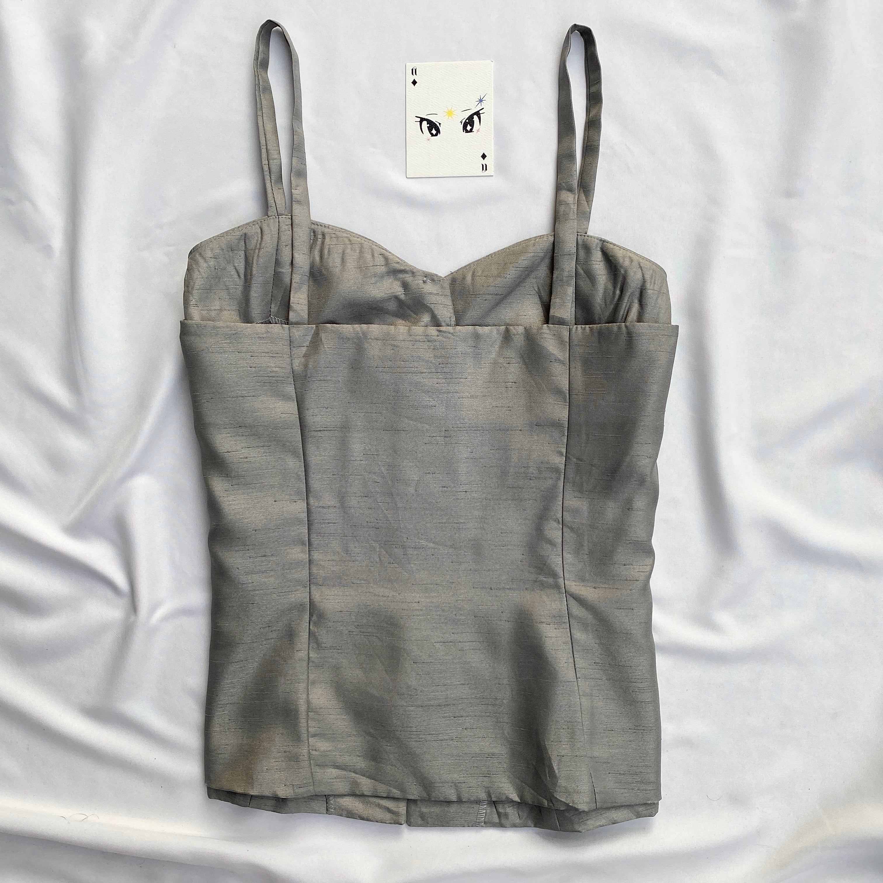 GREY CORSET (Bust : 34-36, Upper Waist : 30-32)