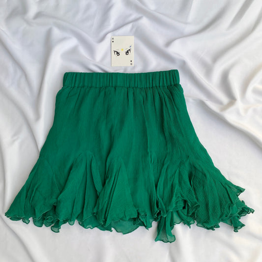 GREEN SKIRT  (Waist : 24-26)