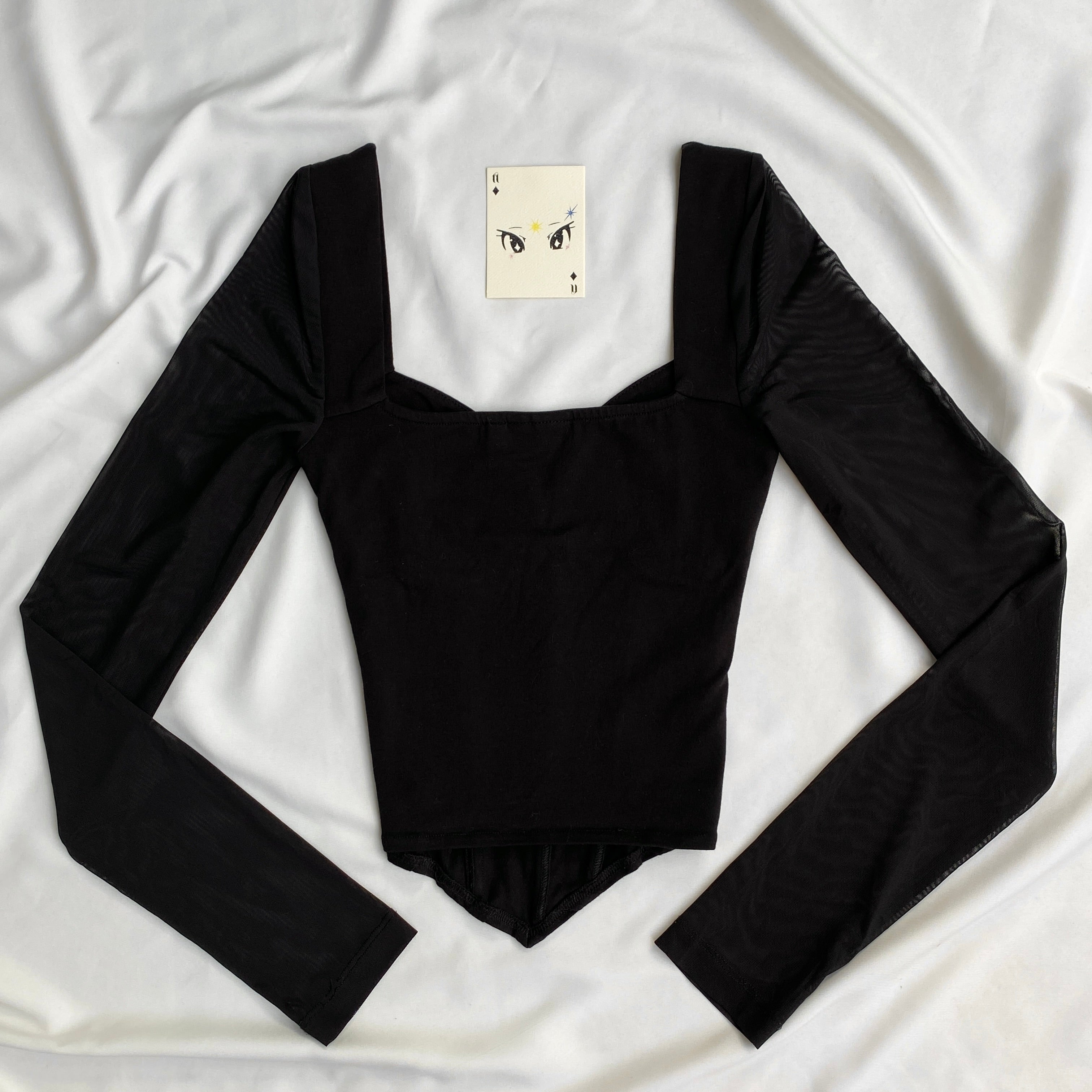 BLACK CORSET FROM ASOS (Bust : 28-32, Upper Waist : 22-26)