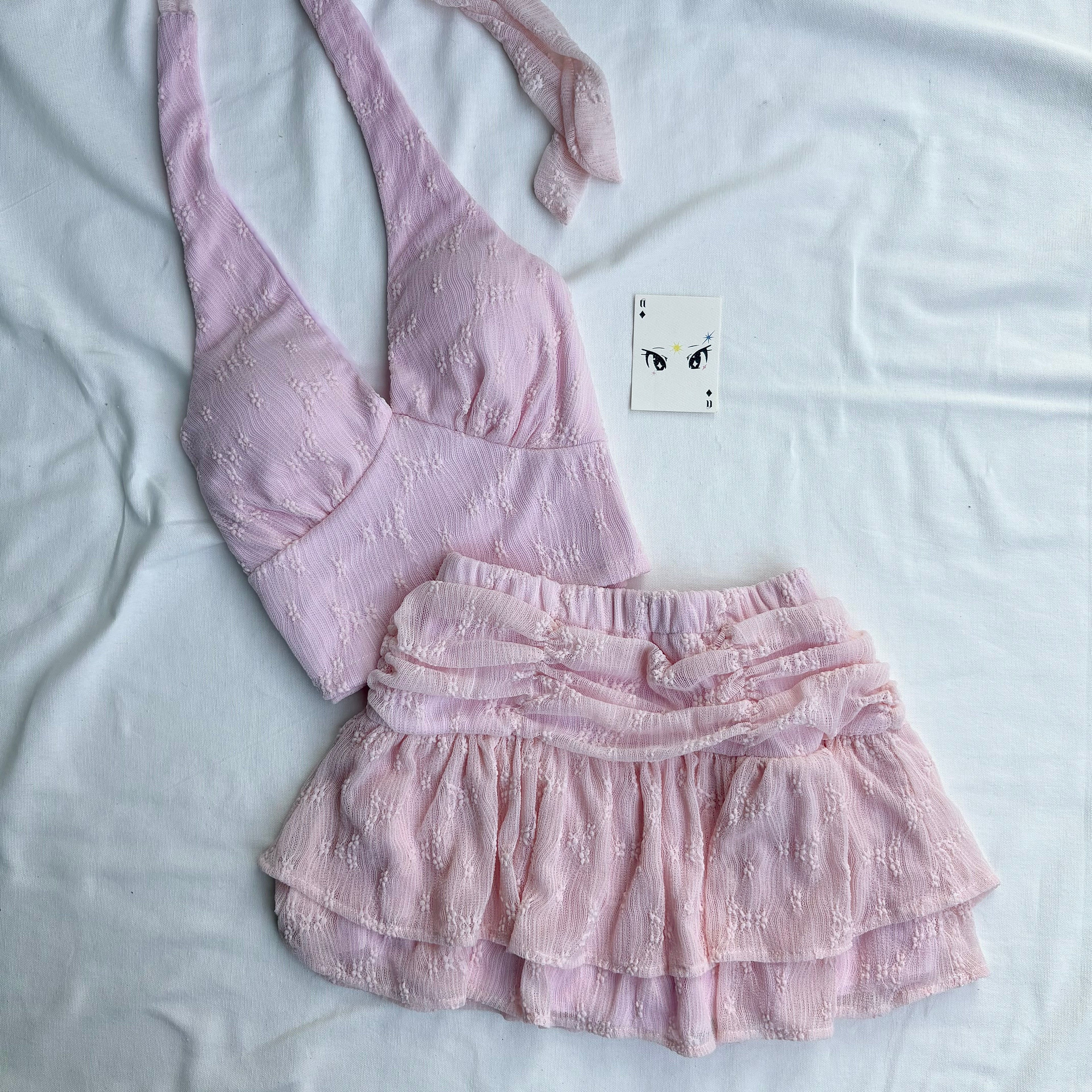 PINK SET (Bust : 28-32, Upper Waist : 22-28)