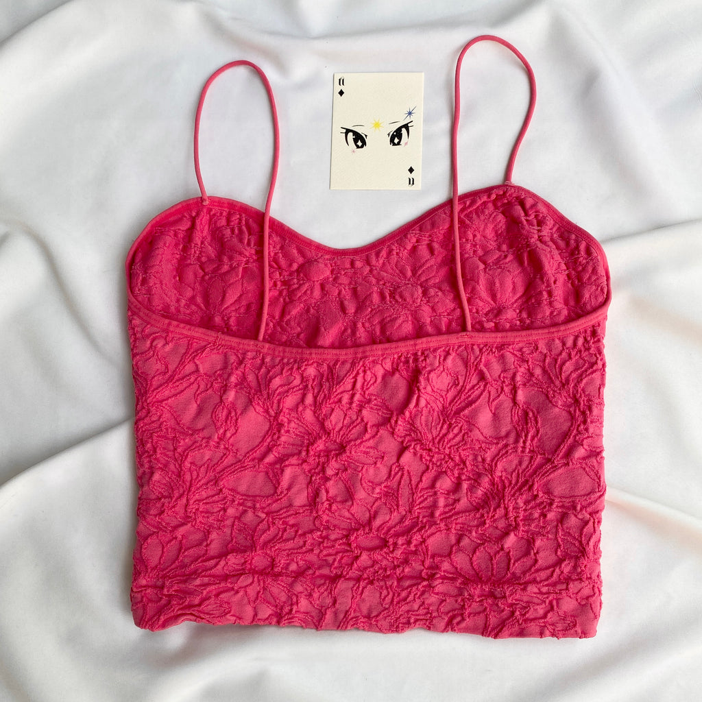 PINK EMBOSSED TOP  (Bust : 34-36, Upper Waist : 28-36)