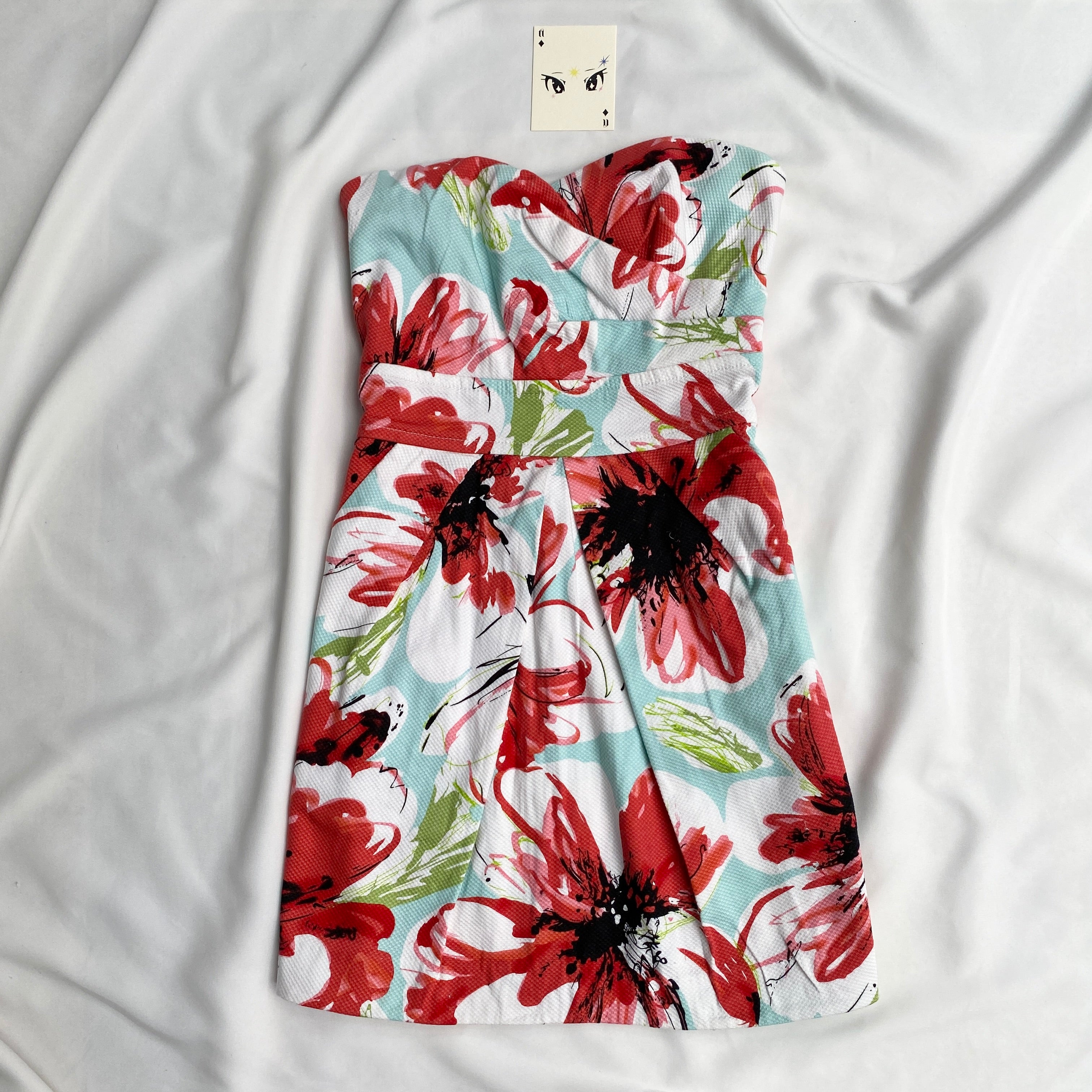 FLORAL CORSET DRESS (Bust : 28-32, Upper Waist : 24-26)