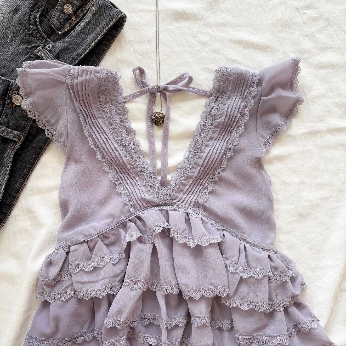 AMELIE TOP IN LILAC (Bust : 30-34, Upper Waist : 24-29)