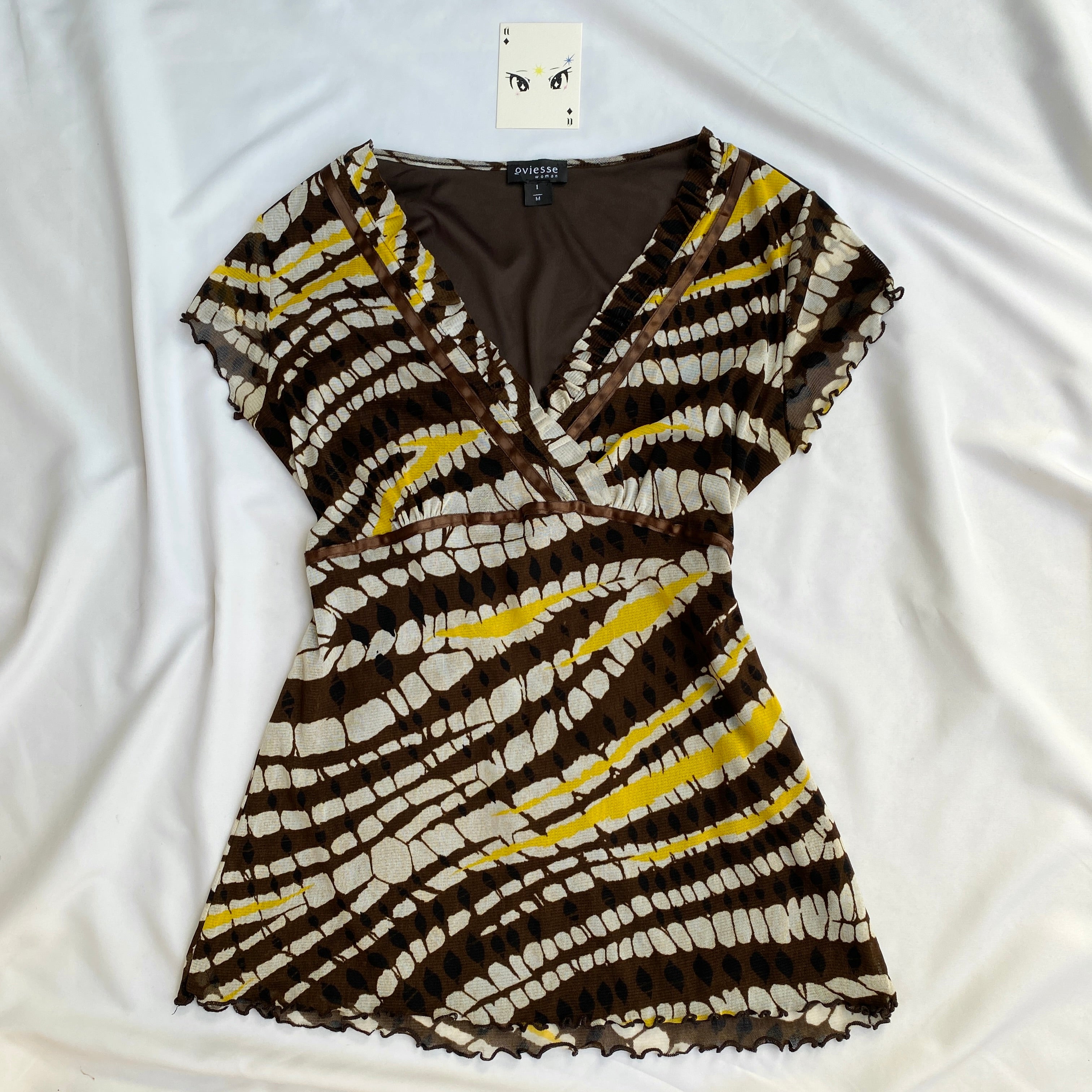 Y2K TOP (Bust : 34-36, Upper Waist : 26-34)