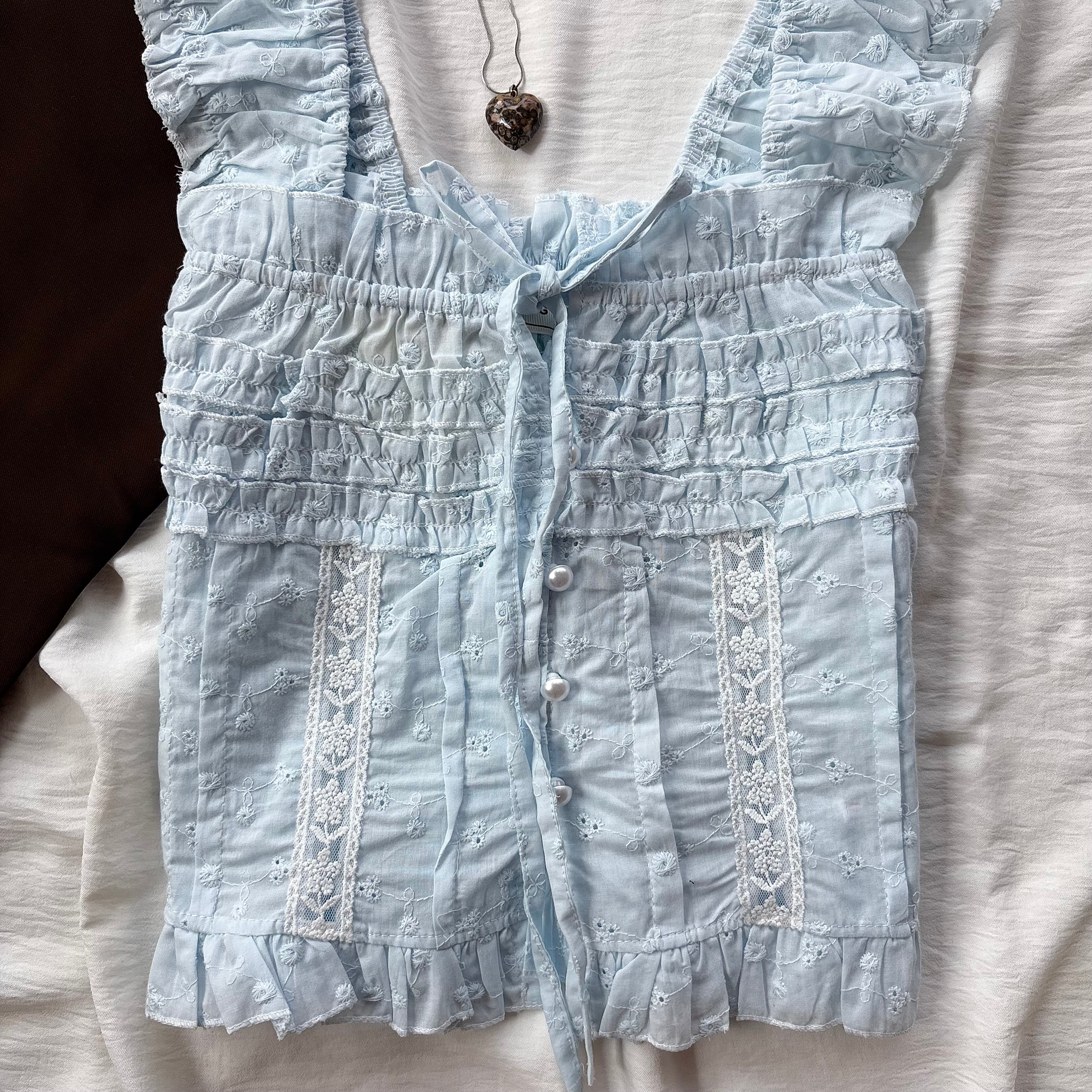 BLUE TOP (Bust : 28-34, Upper Waist : 24-28)
