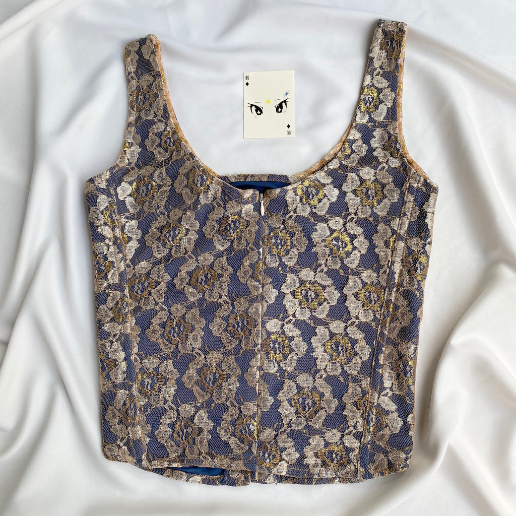 BLUE LACE CORSET (Two sizes available)