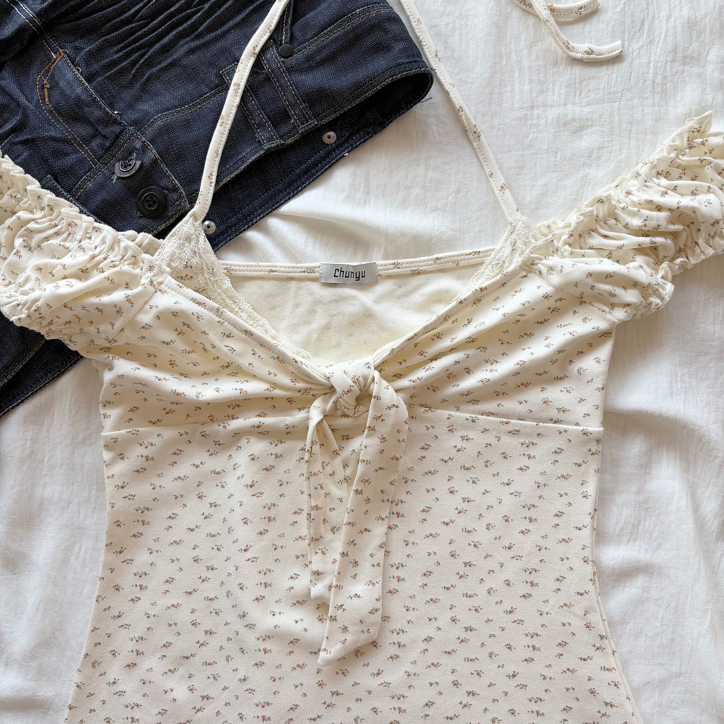 WILDFLOWER TOP IN YELLOW (Bust : 30-34, Upper Waist : 24-28)