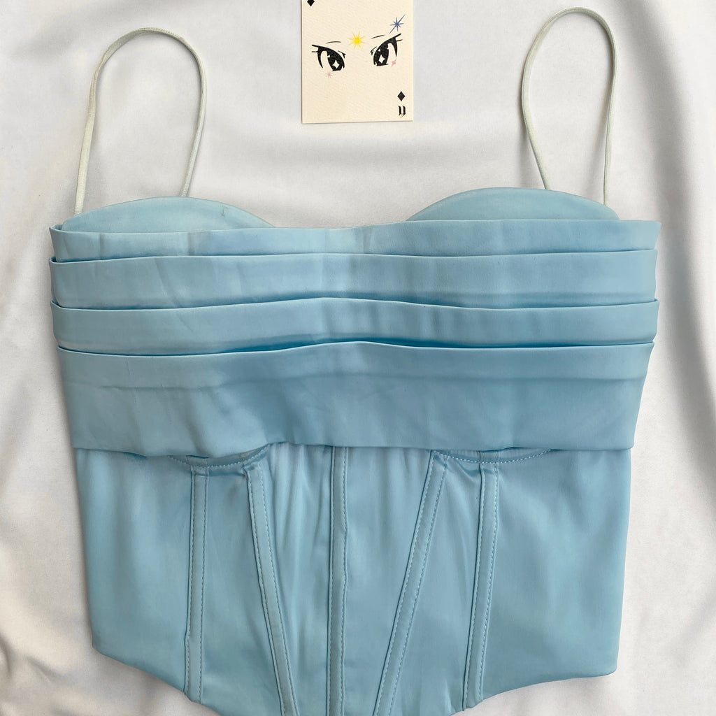 BLUE CINDERELLA CORSET (Bust : 34-36, Upper Waist : 29-33)