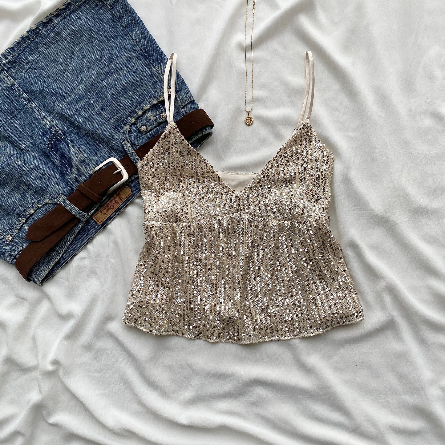 SEQUINNED TOP (Two sizes)