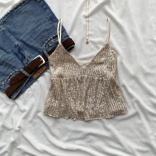 SEQUINNED TOP (Two sizes)