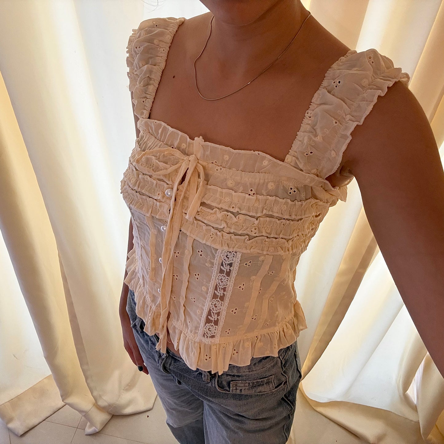 MIMI TOP IN YELLOW (Bust : 28-34, Upper Waist : 23-30)