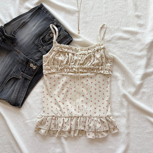 PORCELAIN TOP IN CREAM (Bust :  30-34, Upper Waist : 24-29)