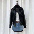 LEATHER JACKET (Fits S/M)