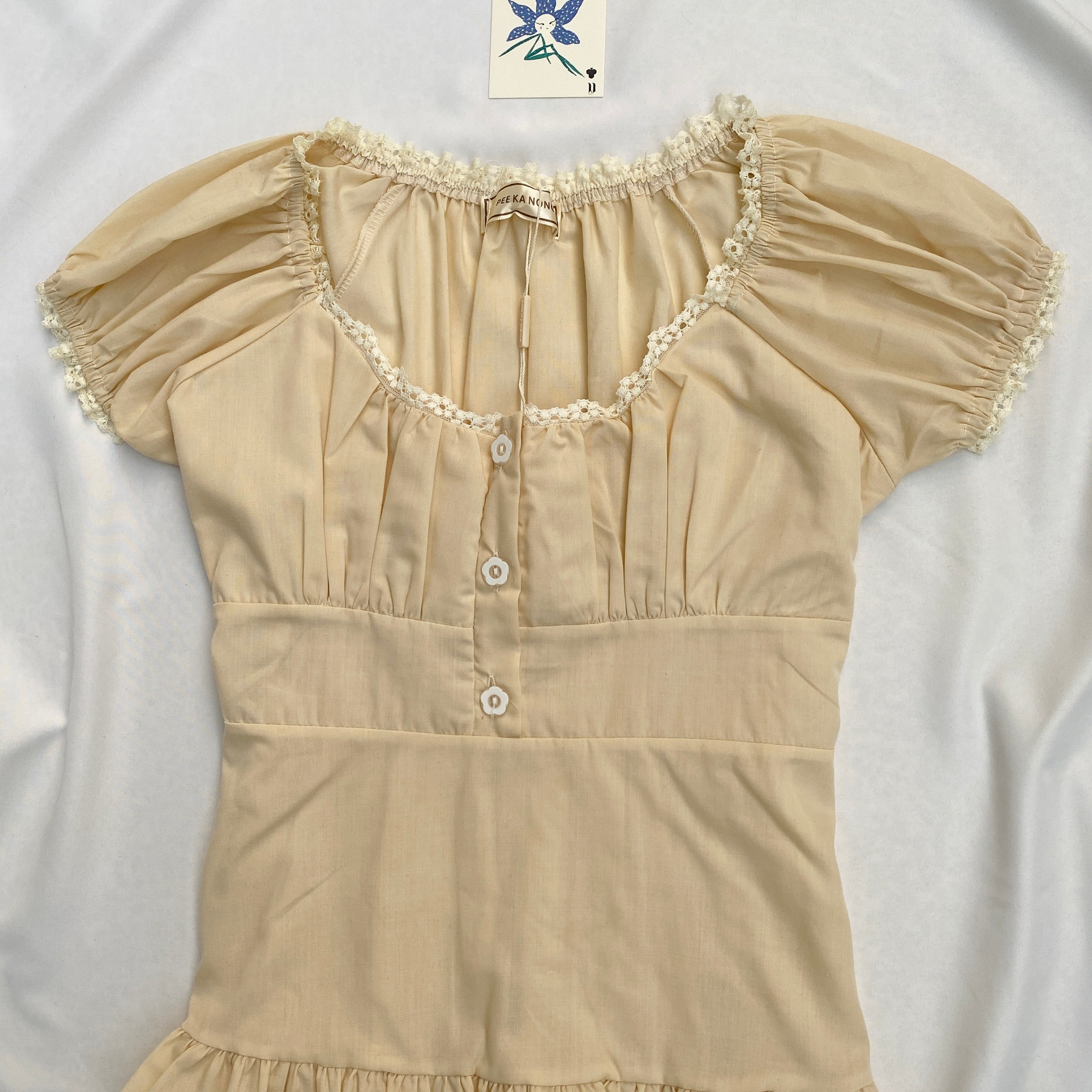 BUTTER YELLOW TOP (Bust : 30-34, Upper Waist : 24-28)