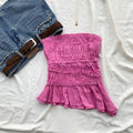 PINK TUBE TOP FROM FREE PEOPLE (Bust : 28-32, Upper Waist : 24-28)
