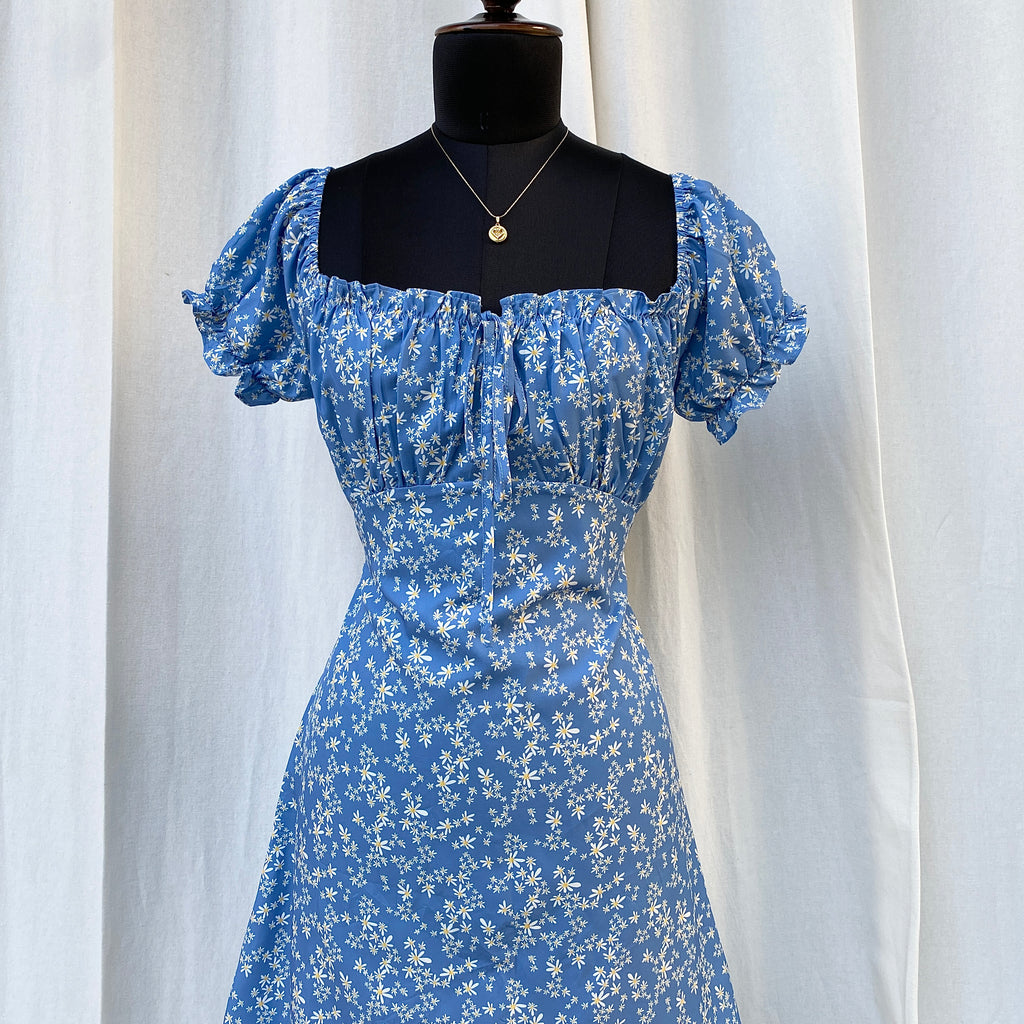 FLORAL DRESS (Bust : 30-34, Upper Waist : 26-32)