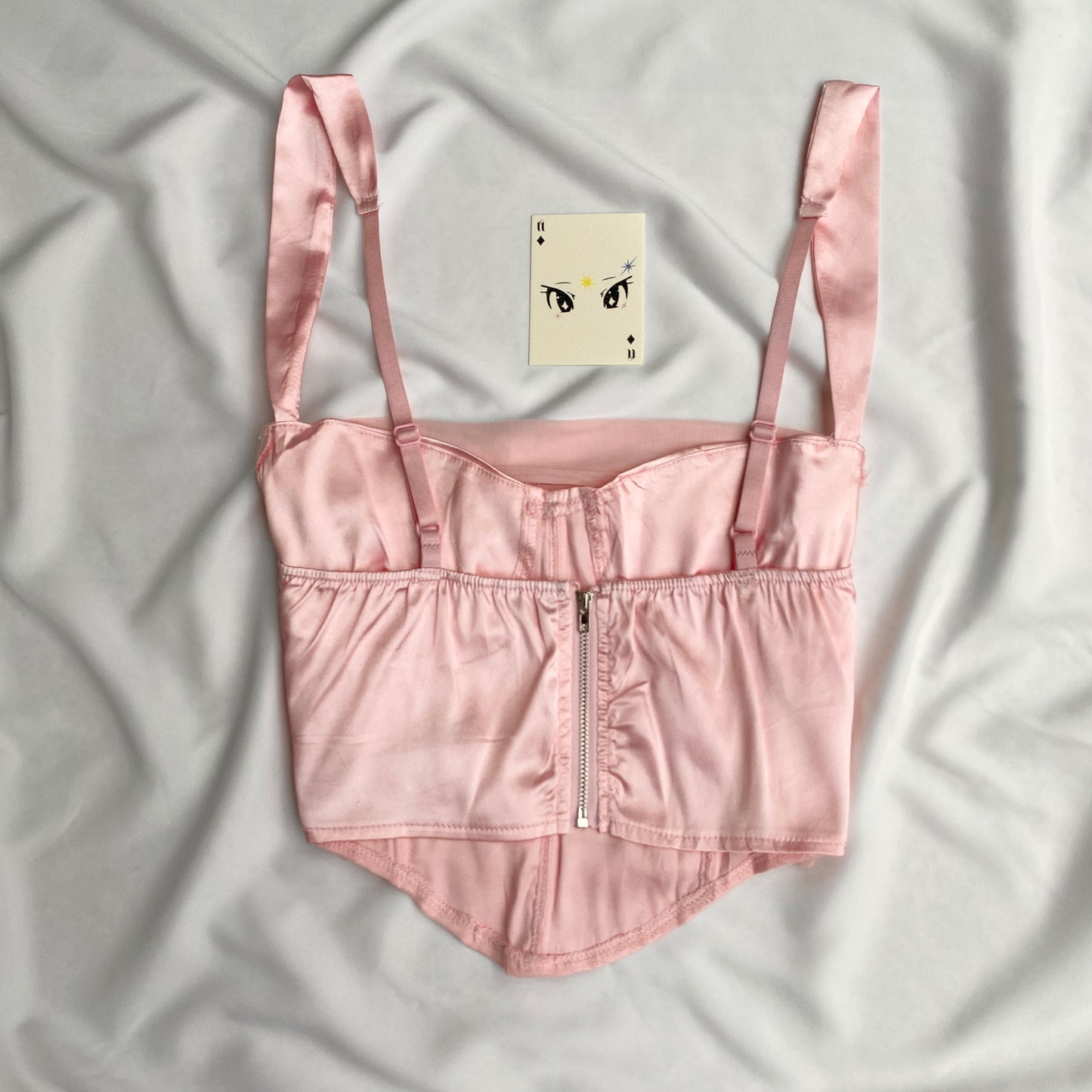 BABY PINK CORSET (Bust : 30-34, Upper Waist : 28-32)