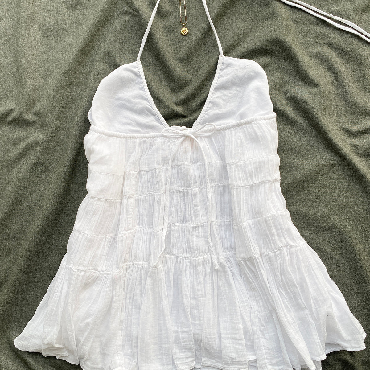 WHITE DRESS FROM FREE PEOPLE (Bust : 28-32, Upper Waist : 24-28)