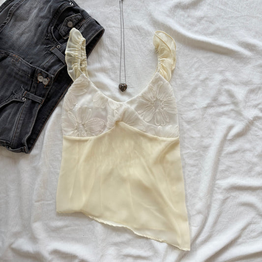 POSY TOP IN YELLOW (Bust : 28-32, Upper Waist : 22-28)