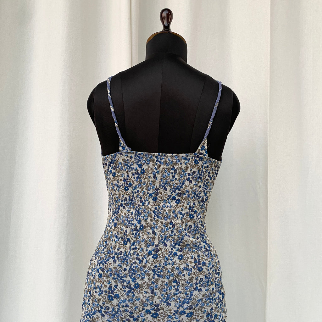 Y2K FLORAL TANK (Bust : 28-32, Upper Waist : 22-26)