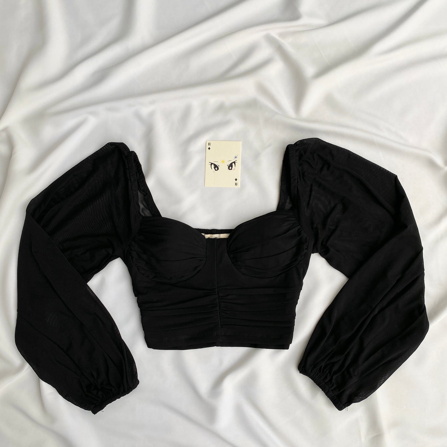 BLACK BUSTIER TOP (Bust : 30-34, Upper Waist : 24-28)