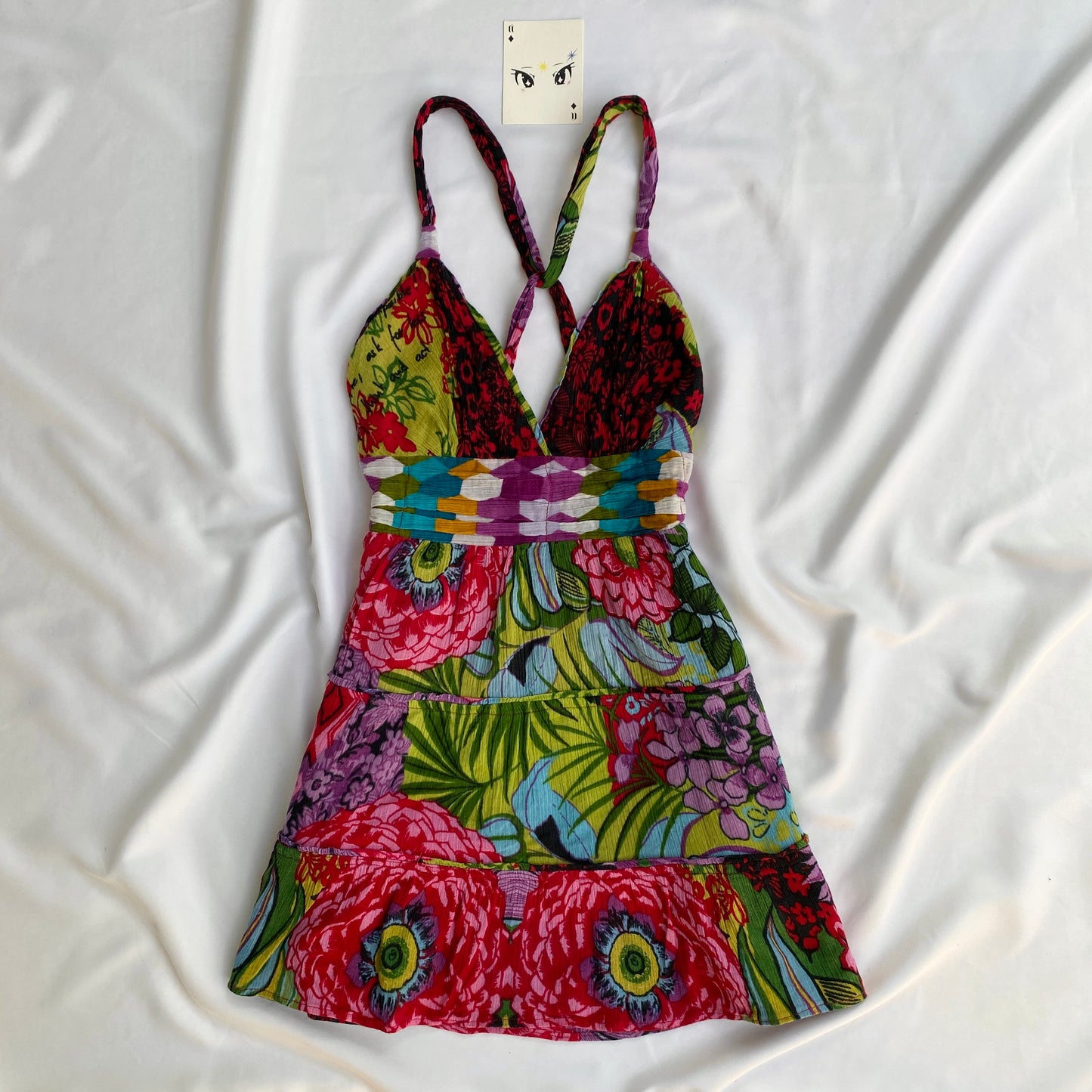MULTI COLOURED BABYDOLL TOP (Bust : 28-32, Upper Waist : 24-26)
