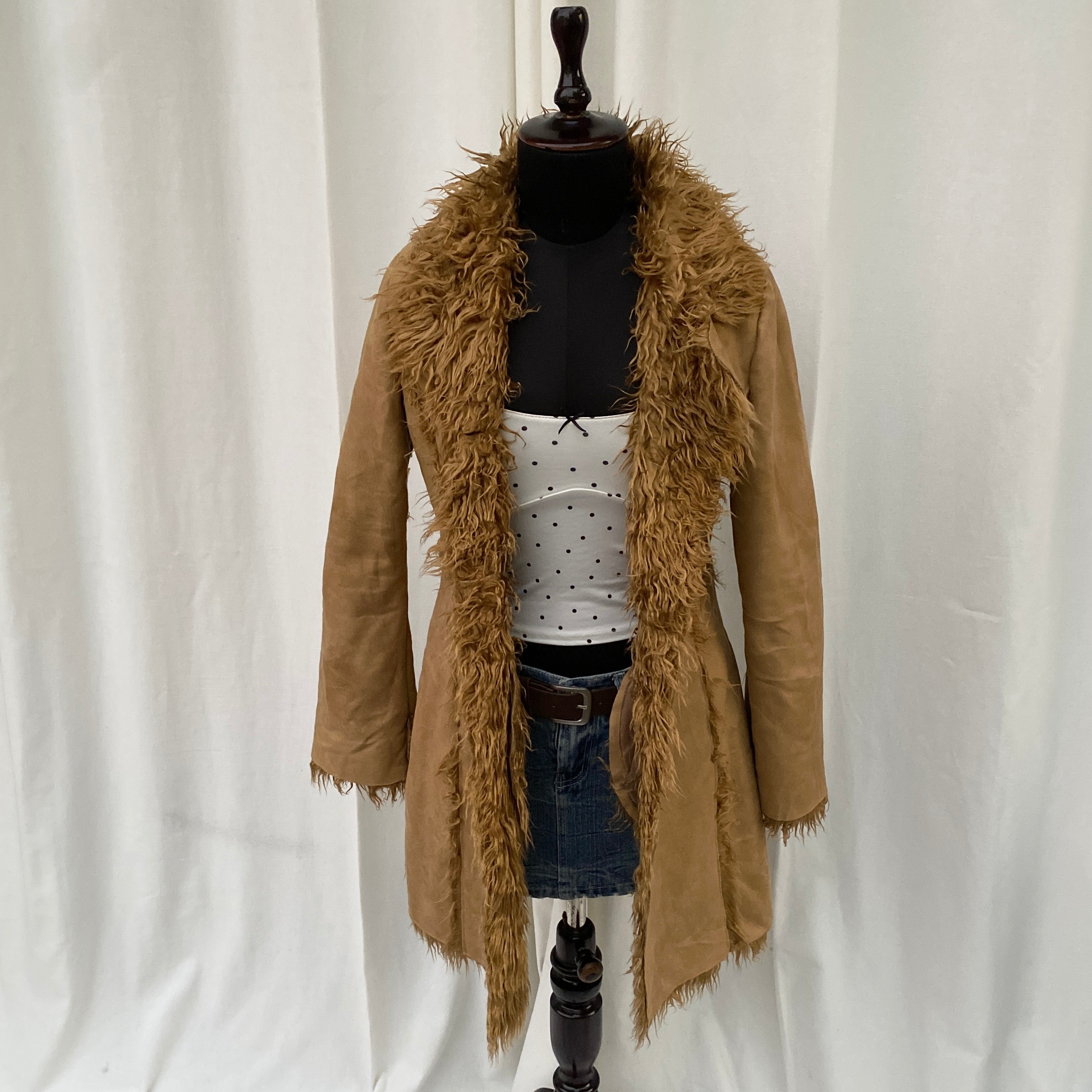 BEIGE AFGHAN JACKET (XS/S)