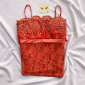 ORANGE LACE CORSET (Bust : 36-40, Upper Waist : 34-38)