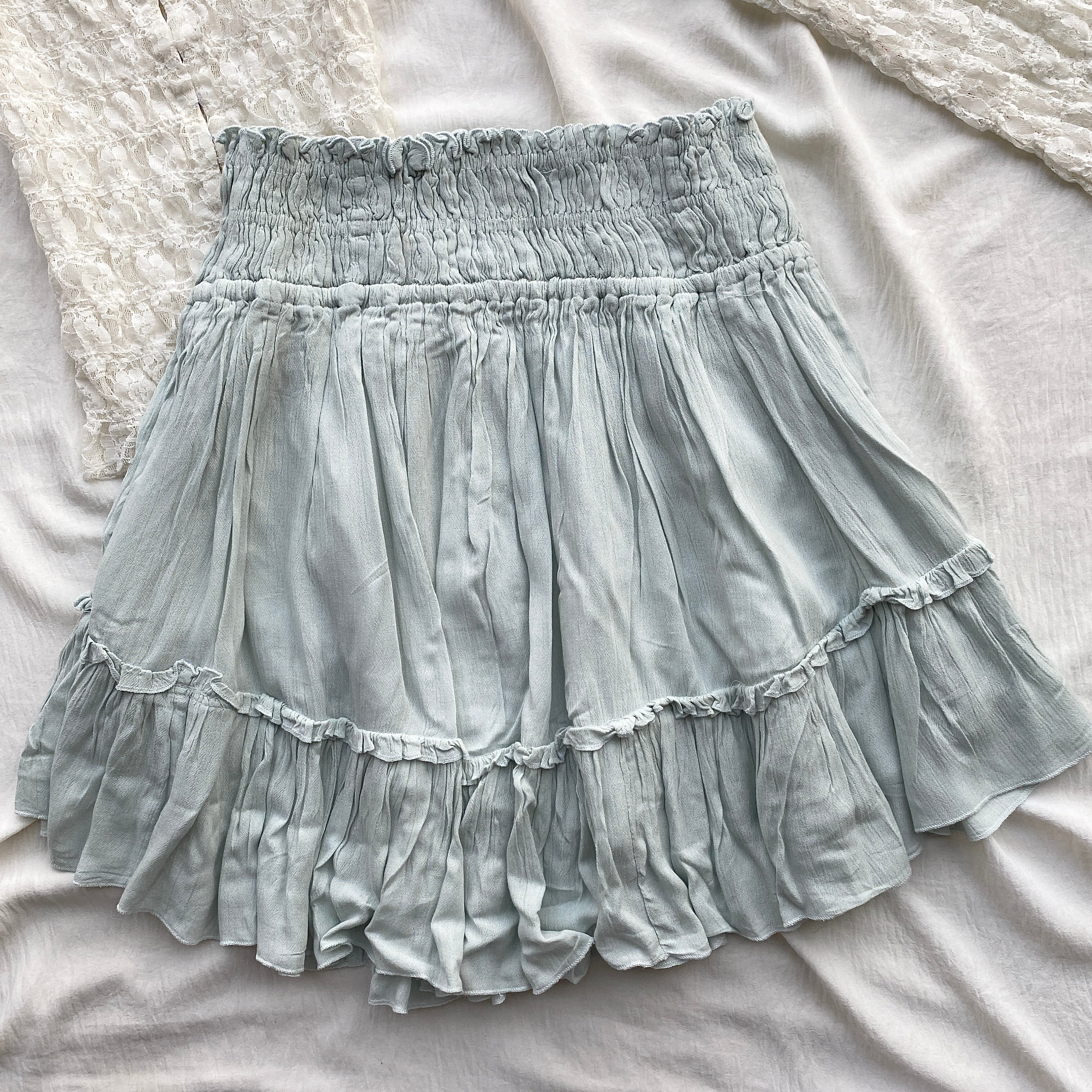 PASTEL BLUE SKIRT FROM FREE PEOPLE (Two sizes)