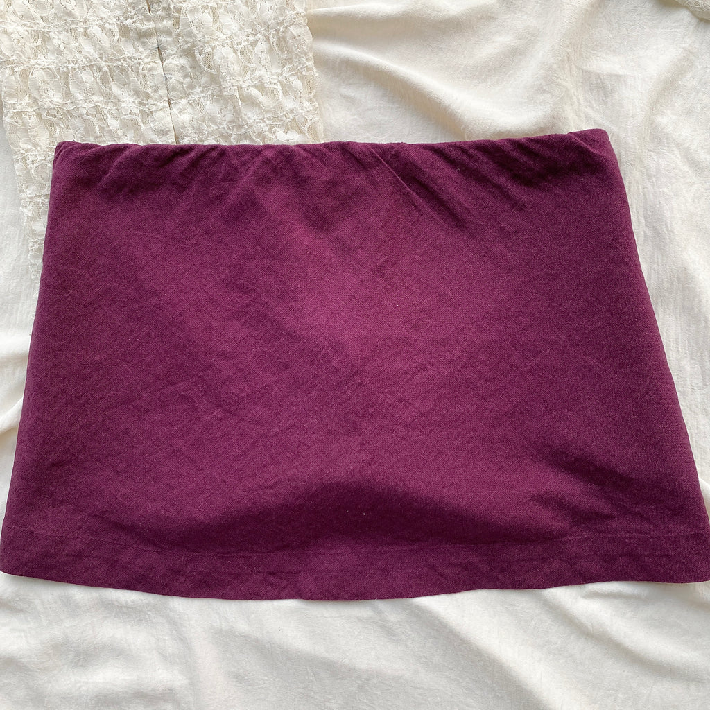 PURPLE MINI SKIRT FROM FREE PEOPLE (Waist : 32-36)
