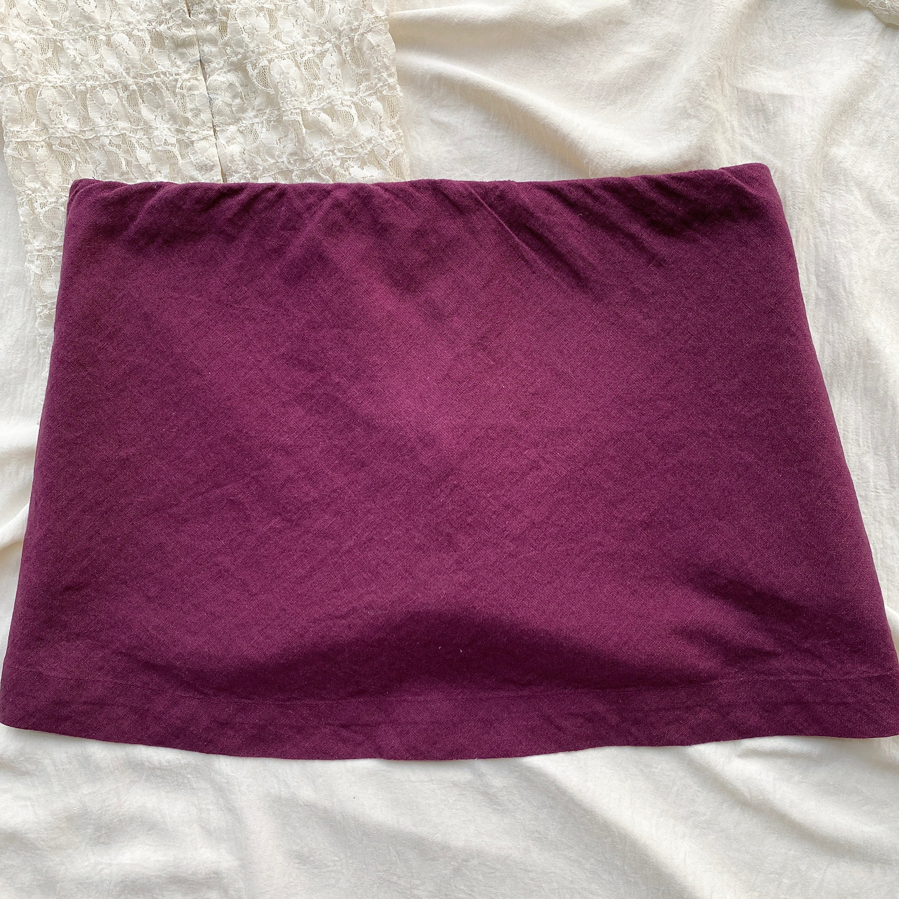 PURPLE MINI SKIRT FROM FREE PEOPLE (Waist : 32-36)